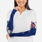 Personalized New Zealand Warriors Rugby Arm Sleeves Warrior Mascot Auckland Skyline Flag Art
