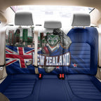 New Zealand Warriors Rugby Back Car Seat Cover Warrior Mascot Auckland Skyline Flag Art