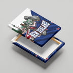 New Zealand Warriors Rugby Canvas Wall Art Warrior Mascot Auckland Skyline Flag Art