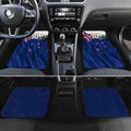 Personalized New Zealand Warriors Rugby Car Mats Warrior Mascot Auckland Skyline Flag Art