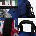 New Zealand Warriors Rugby Duffle Bag Warrior Mascot Auckland Skyline Flag Art