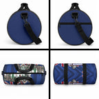 New Zealand Warriors Rugby Duffle Bag Warrior Mascot Auckland Skyline Flag Art