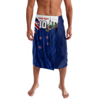 Personalized New Zealand Warriors Rugby Lavalava Warrior Mascot Auckland Skyline Flag Art