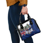 New Zealand Warriors Rugby Shoulder Handbag Warrior Mascot Auckland Skyline Flag Art