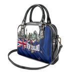 New Zealand Warriors Rugby Shoulder Handbag Warrior Mascot Auckland Skyline Flag Art