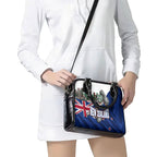 New Zealand Warriors Rugby Shoulder Handbag Warrior Mascot Auckland Skyline Flag Art