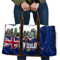 New Zealand Warriors Rugby Travel Bag Warrior Mascot Auckland Skyline Flag Art