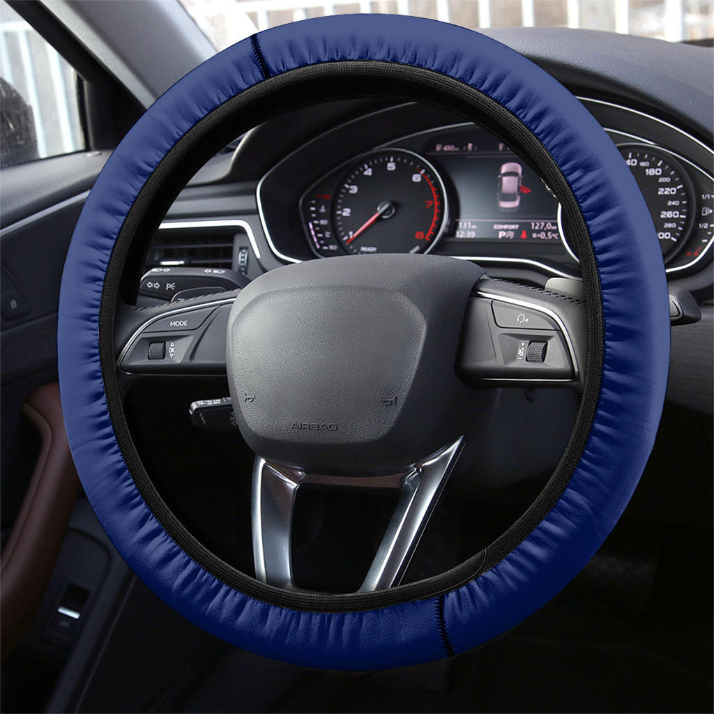 Canberra Raiders Rugby Steering Wheel Cover Viking Mascot And Canberra Skyline Flag Art