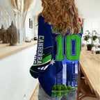 Personalized Canberra Raiders Rugby Women Casual Shirt Viking Mascot And Canberra Skyline Flag Art