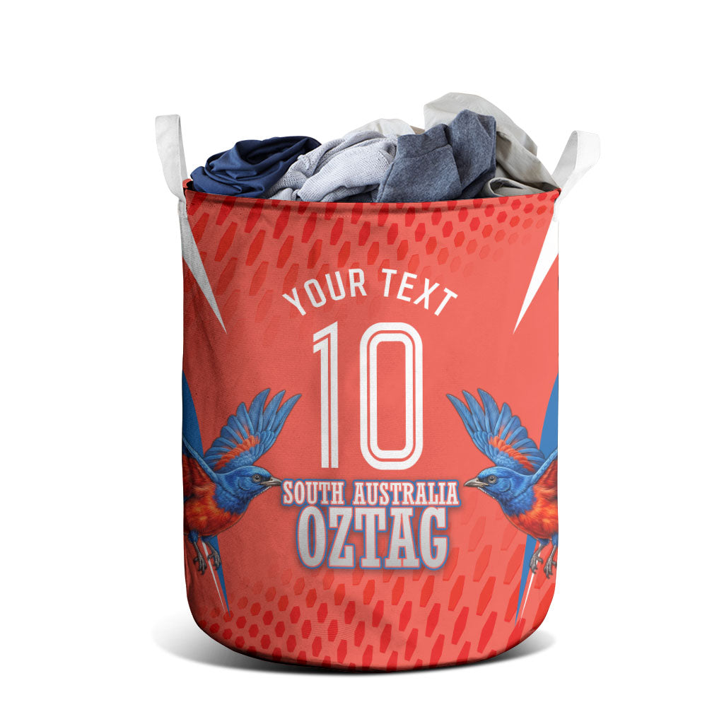 Personalized South Australia Oztag Bird Mascot Laundry Basket Dynamic Team Spirit Graphic