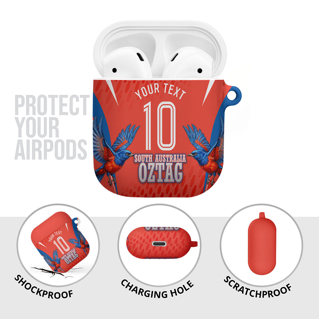 Personalized South Australia Oztag Bird Mascot AirPods Case Dynamic Team Spirit Graphic