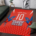 Personalized South Australia Oztag Bird Mascot Area Rug Dynamic Team Spirit Graphic