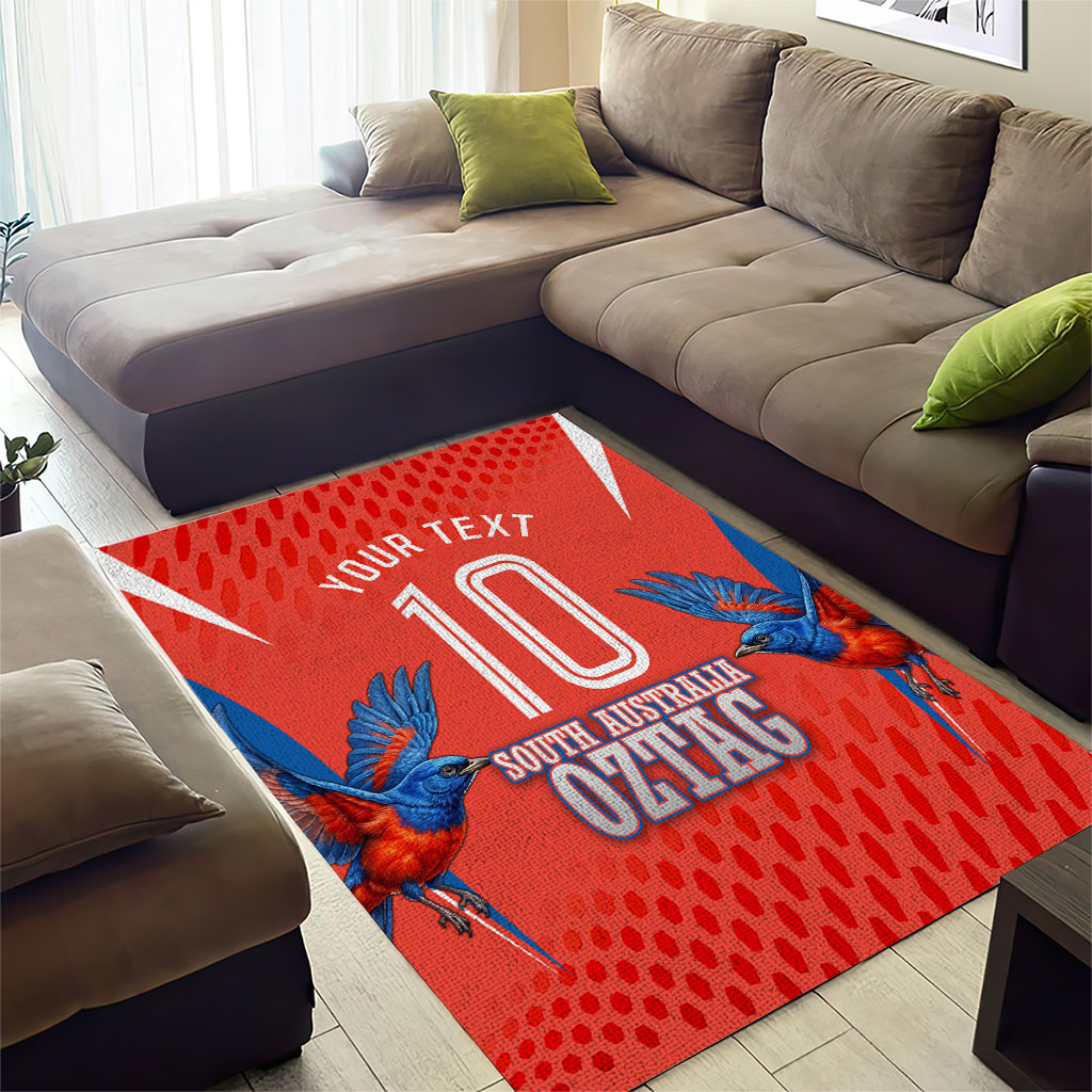 Personalized South Australia Oztag Bird Mascot Area Rug Dynamic Team Spirit Graphic