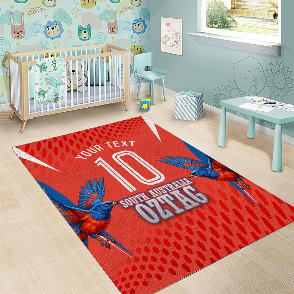 Personalized South Australia Oztag Bird Mascot Area Rug Dynamic Team Spirit Graphic