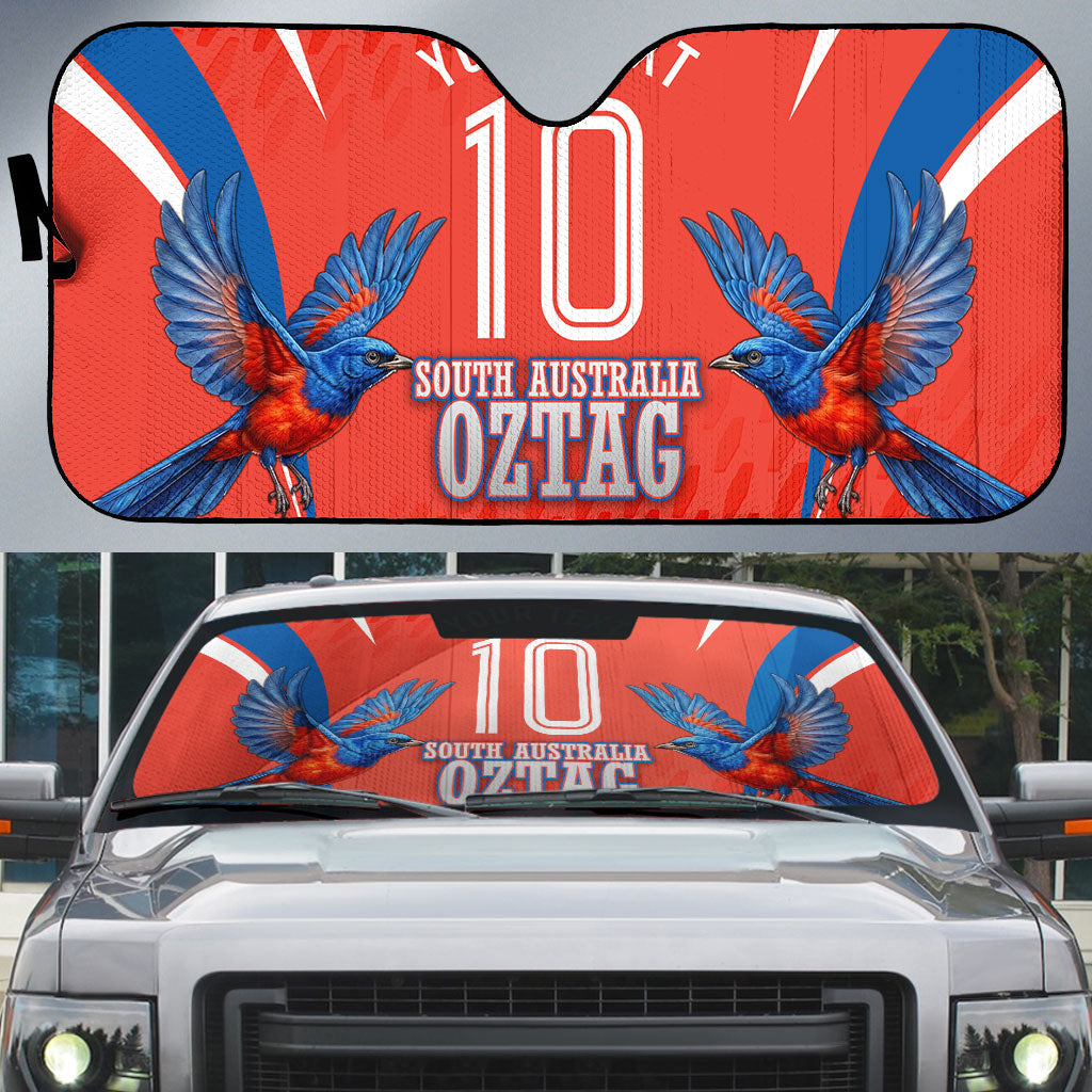 Personalized South Australia Oztag Bird Mascot Auto Sun Shade Dynamic Team Spirit Graphic
