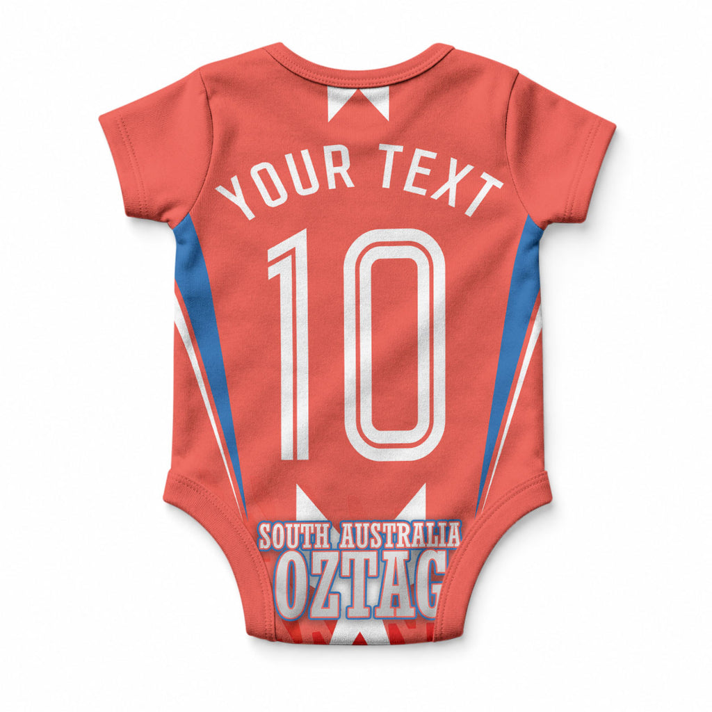 Personalized South Australia Oztag Bird Mascot Baby Onesie Dynamic Team Spirit Graphic