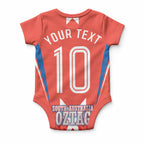 Personalized South Australia Oztag Bird Mascot Baby Onesie Dynamic Team Spirit Graphic