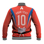 Personalized South Australia Oztag Bird Mascot Baseball Jacket Dynamic Team Spirit Graphic