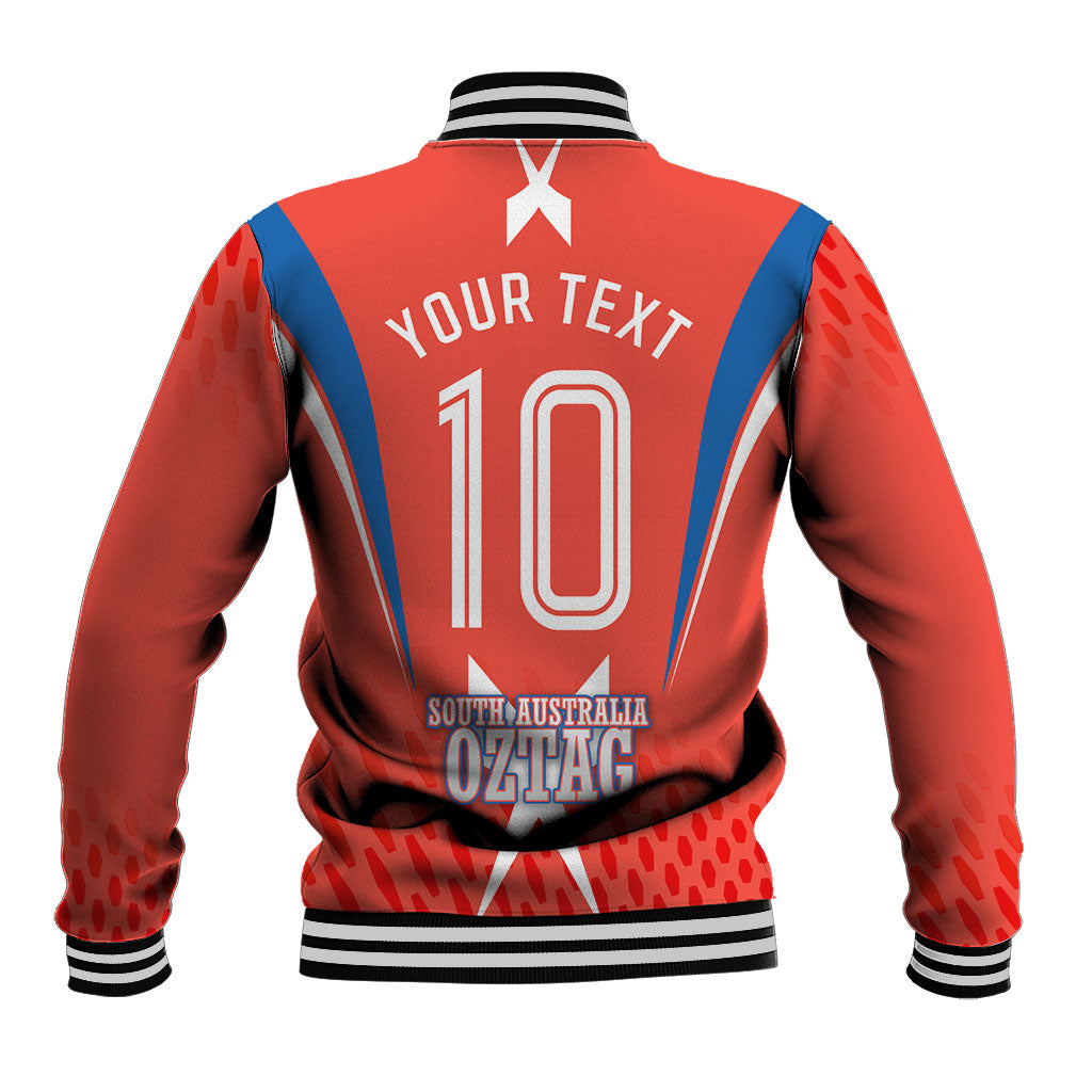 Personalized South Australia Oztag Bird Mascot Baseball Jacket Dynamic Team Spirit Graphic