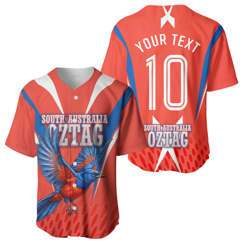 Personalized South Australia Oztag Bird Mascot Baseball Jersey Dynamic Team Spirit Graphic