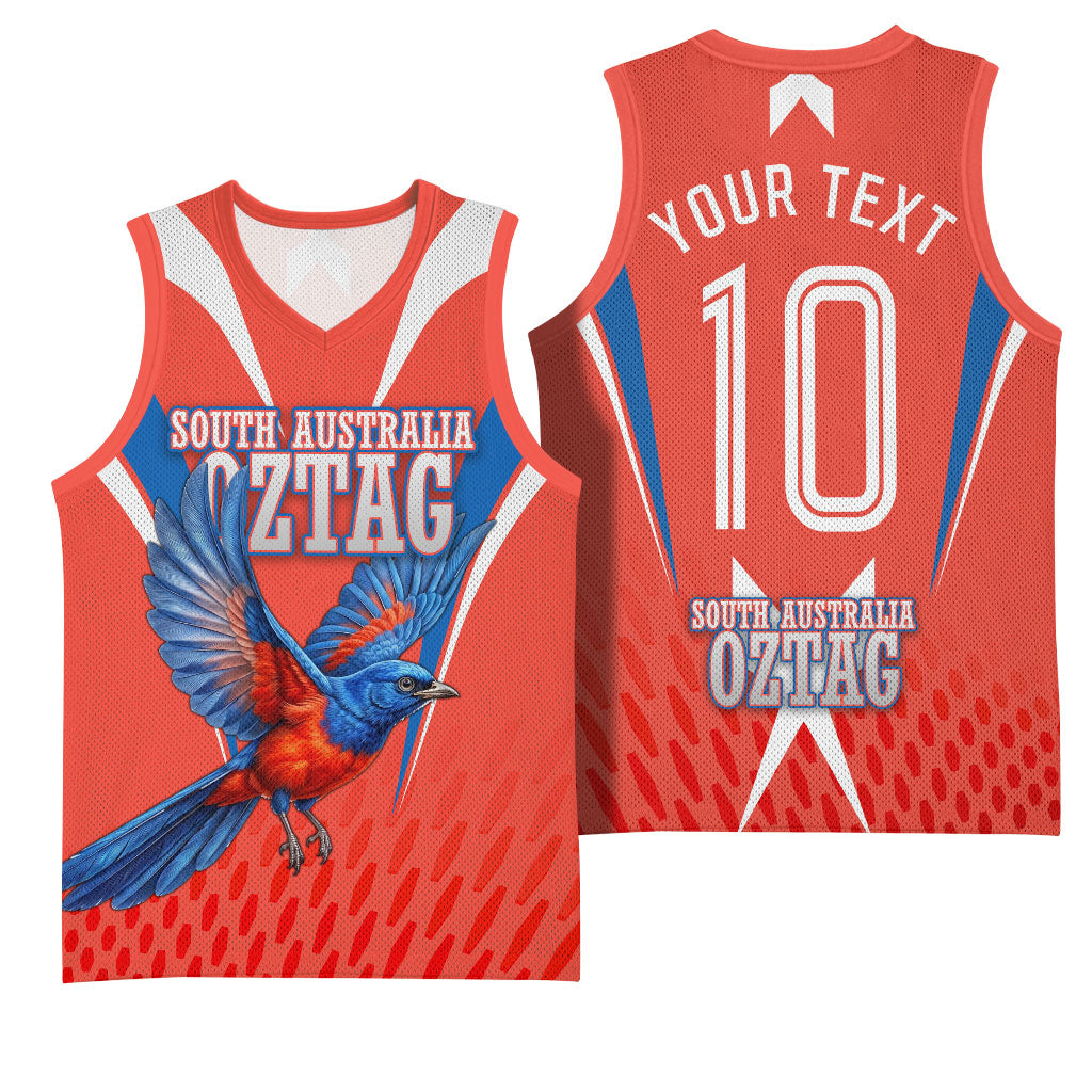 Personalized South Australia Oztag Bird Mascot Basketball Jersey Dynamic Team Spirit Graphic
