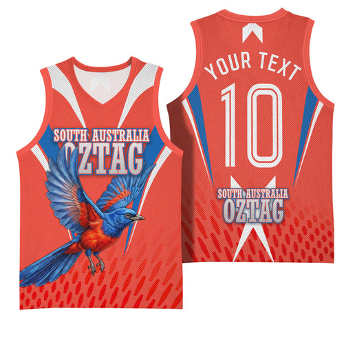 Personalized South Australia Oztag Bird Mascot Basketball Jersey Dynamic Team Spirit Graphic