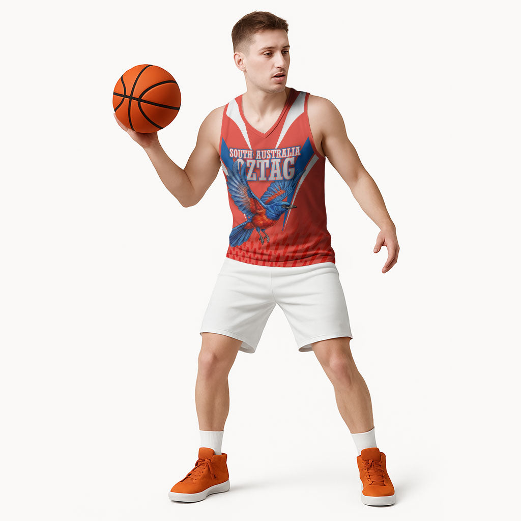 Personalized South Australia Oztag Bird Mascot Basketball Jersey Dynamic Team Spirit Graphic