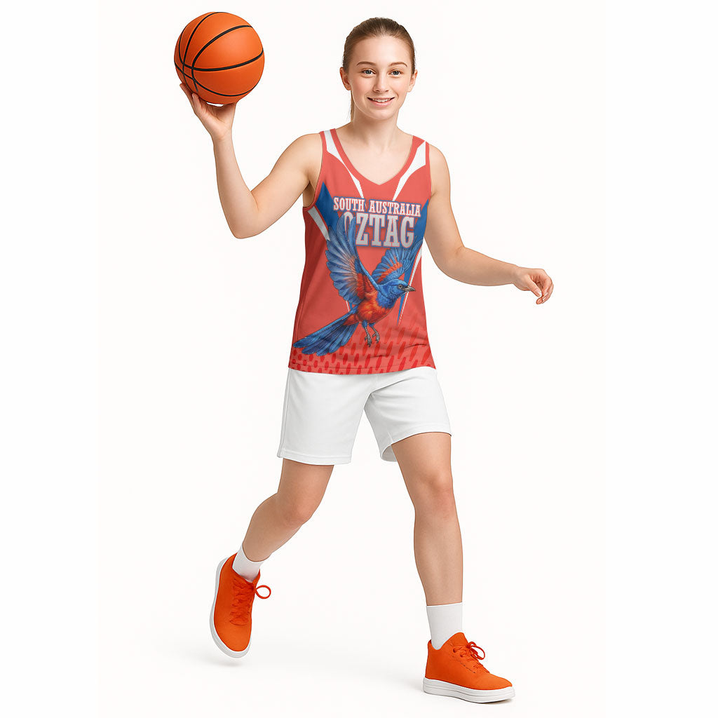 Personalized South Australia Oztag Bird Mascot Basketball Jersey Dynamic Team Spirit Graphic