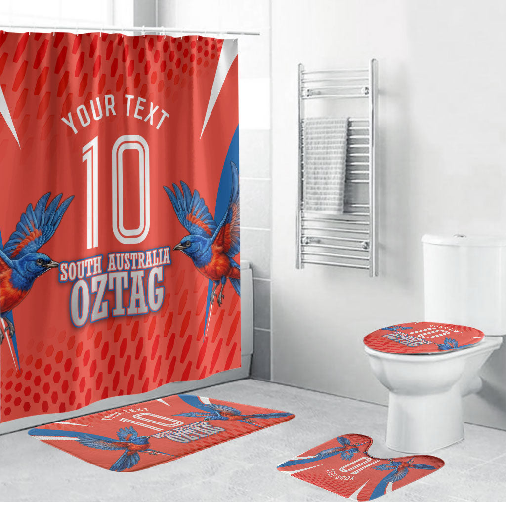 Personalized South Australia Oztag Bird Mascot Bathroom Set Dynamic Team Spirit Graphic