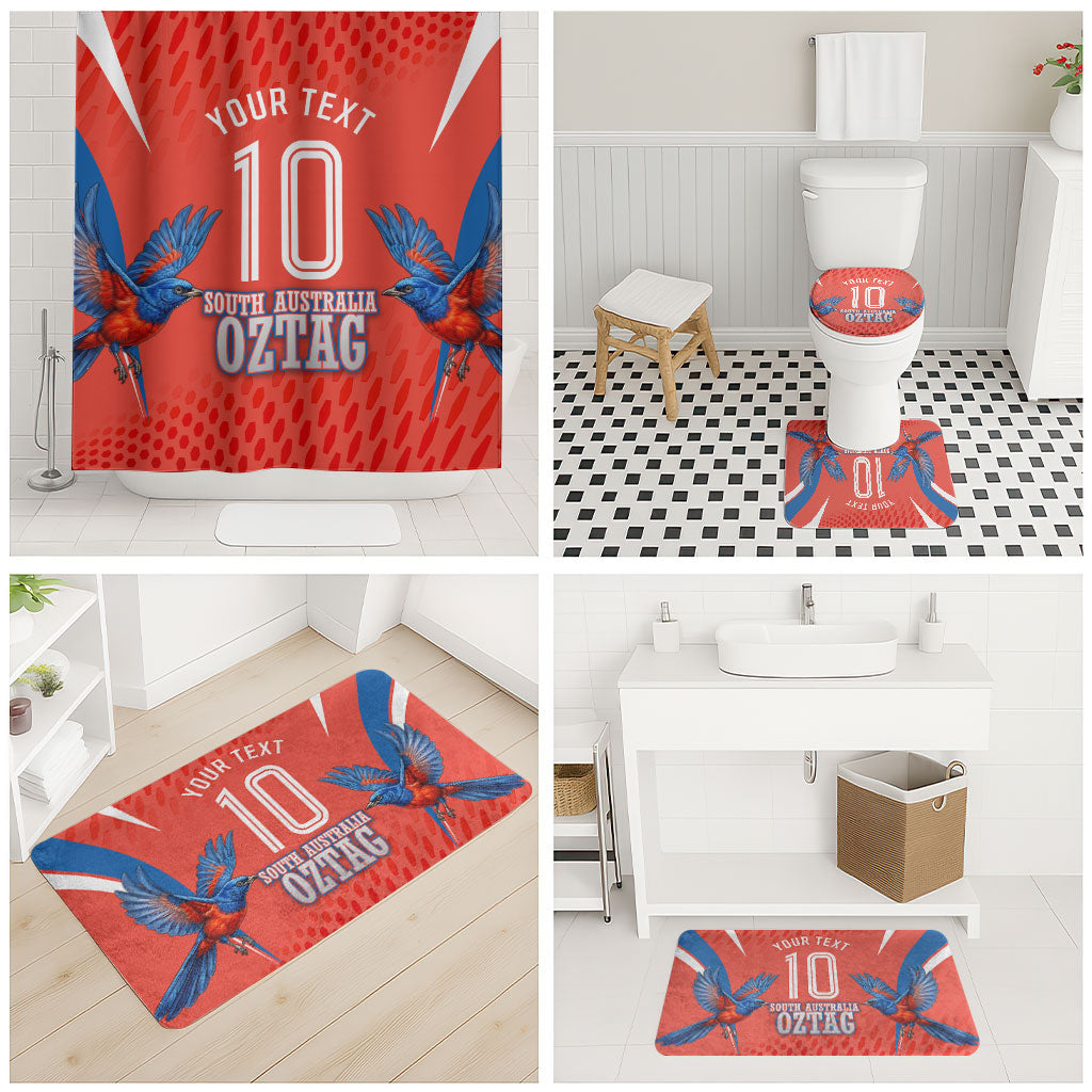 Personalized South Australia Oztag Bird Mascot Bathroom Set Dynamic Team Spirit Graphic