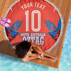 Personalized South Australia Oztag Bird Mascot Beach Blanket Dynamic Team Spirit Graphic