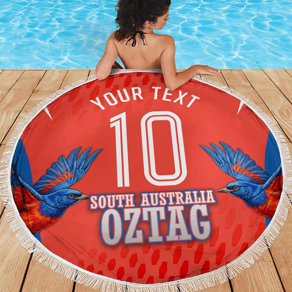 Personalized South Australia Oztag Bird Mascot Beach Blanket Dynamic Team Spirit Graphic