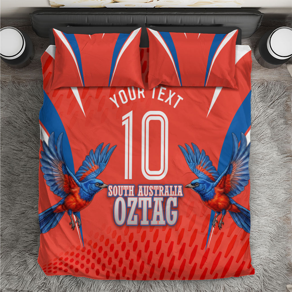 Personalized South Australia Oztag Bird Mascot Bedding Set Dynamic Team Spirit Graphic