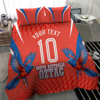 Personalized South Australia Oztag Bird Mascot Bedding Set Dynamic Team Spirit Graphic