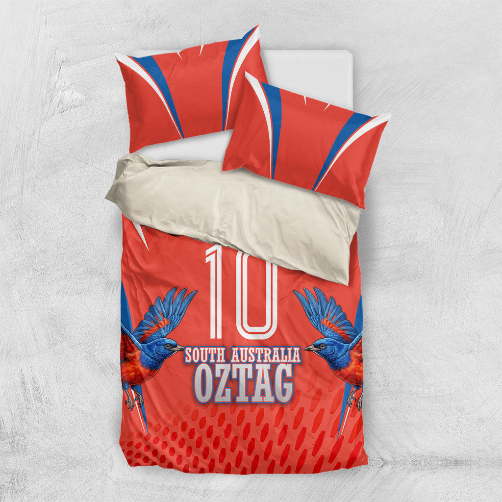 Personalized South Australia Oztag Bird Mascot Bedding Set Dynamic Team Spirit Graphic