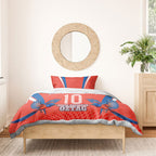 Personalized South Australia Oztag Bird Mascot Bedding Set Dynamic Team Spirit Graphic
