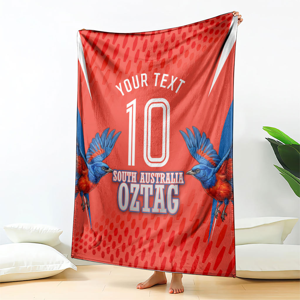 Personalized South Australia Oztag Bird Mascot Blanket Dynamic Team Spirit Graphic