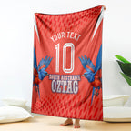 Personalized South Australia Oztag Bird Mascot Blanket Dynamic Team Spirit Graphic