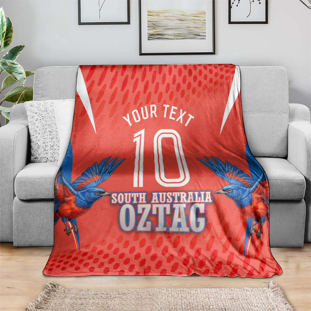 Personalized South Australia Oztag Bird Mascot Blanket Dynamic Team Spirit Graphic