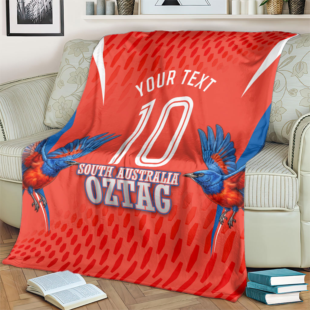 Personalized South Australia Oztag Bird Mascot Blanket Dynamic Team Spirit Graphic