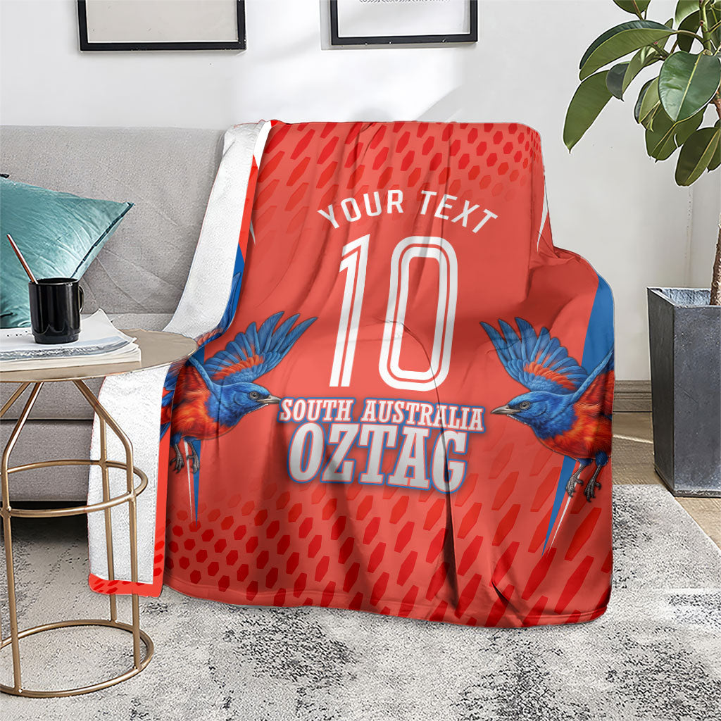 Personalized South Australia Oztag Bird Mascot Blanket Dynamic Team Spirit Graphic
