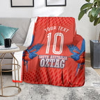 Personalized South Australia Oztag Bird Mascot Blanket Dynamic Team Spirit Graphic
