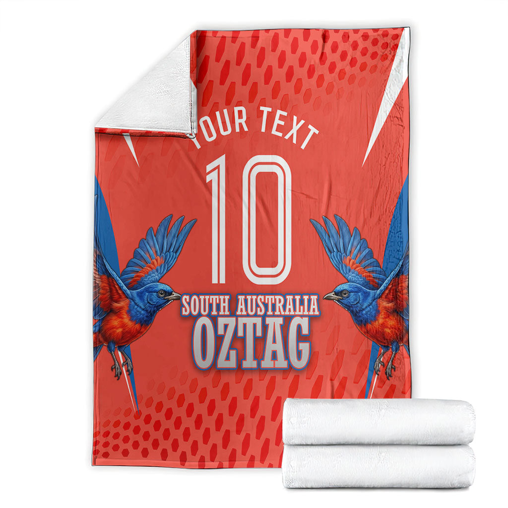 Personalized South Australia Oztag Bird Mascot Blanket Dynamic Team Spirit Graphic