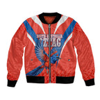 Personalized South Australia Oztag Bird Mascot Bomber Jacket Dynamic Team Spirit Graphic