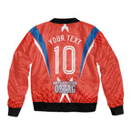 Personalized South Australia Oztag Bird Mascot Bomber Jacket Dynamic Team Spirit Graphic