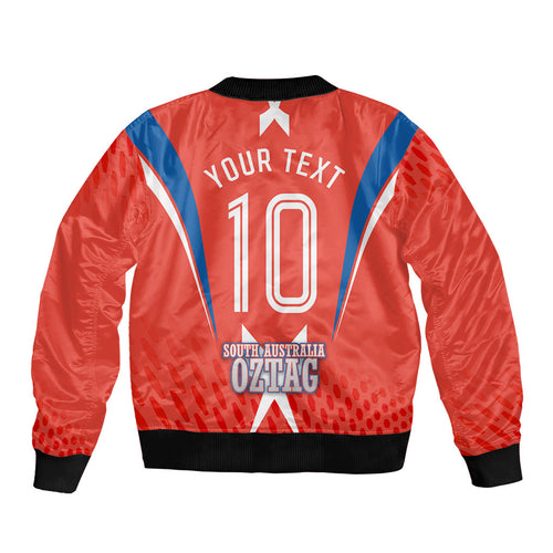 Personalized South Australia Oztag Bird Mascot Bomber Jacket Dynamic Team Spirit Graphic