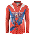 Personalized South Australia Oztag Bird Mascot Button Sweatshirt Dynamic Team Spirit Graphic