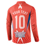 Personalized South Australia Oztag Bird Mascot Button Sweatshirt Dynamic Team Spirit Graphic