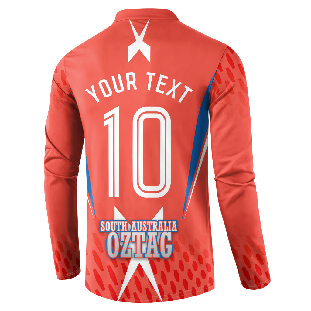 Personalized South Australia Oztag Bird Mascot Button Sweatshirt Dynamic Team Spirit Graphic