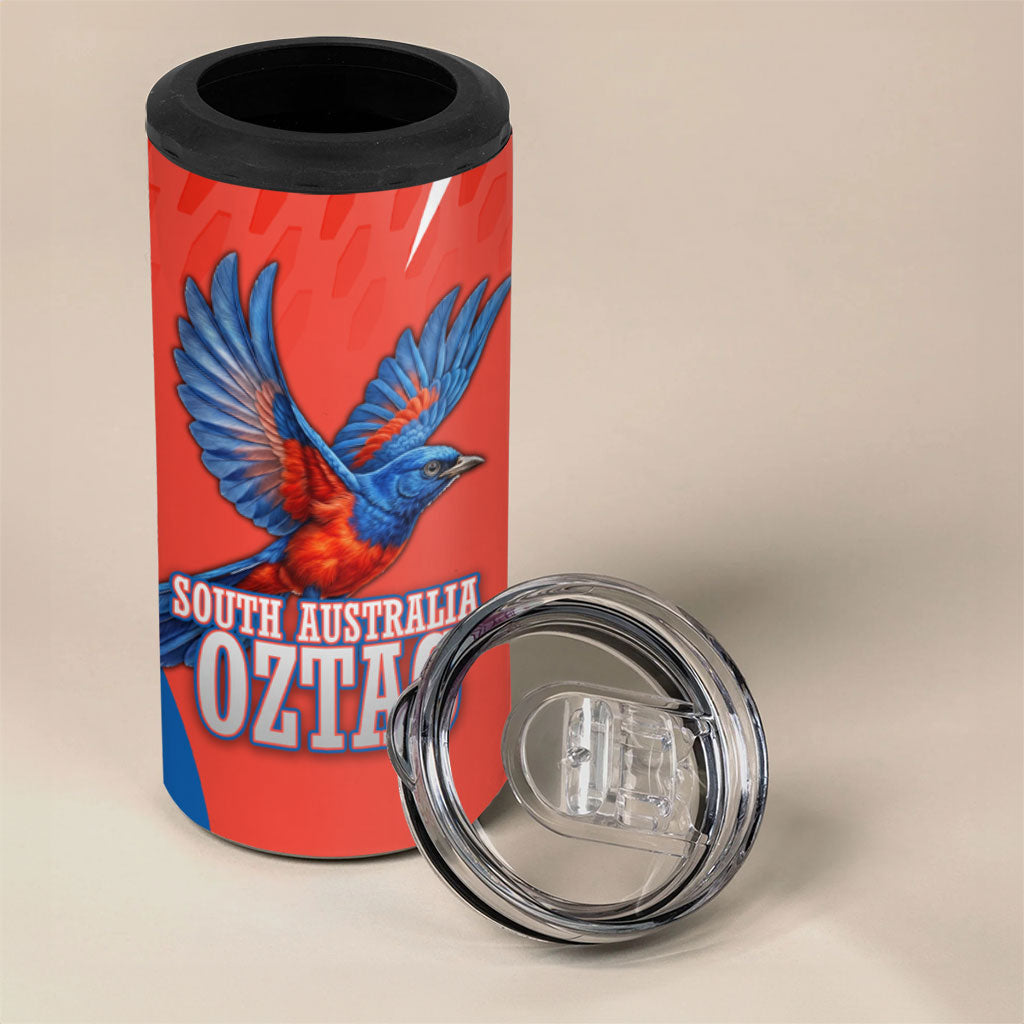 Personalized South Australia Oztag Bird Mascot 4 in 1 Can Cooler Tumbler Dynamic Team Spirit Graphic